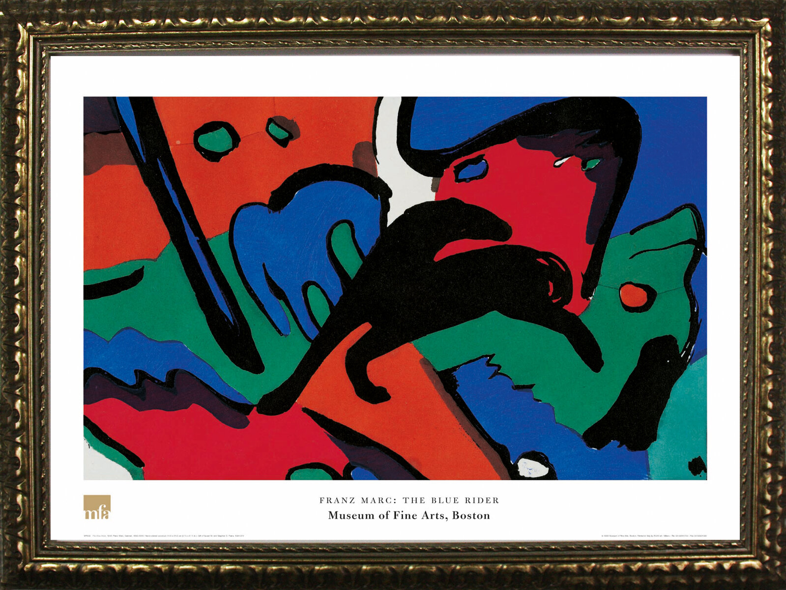 Buy Art For Less The Blue Rider By Franz Marc Framed Painting Print